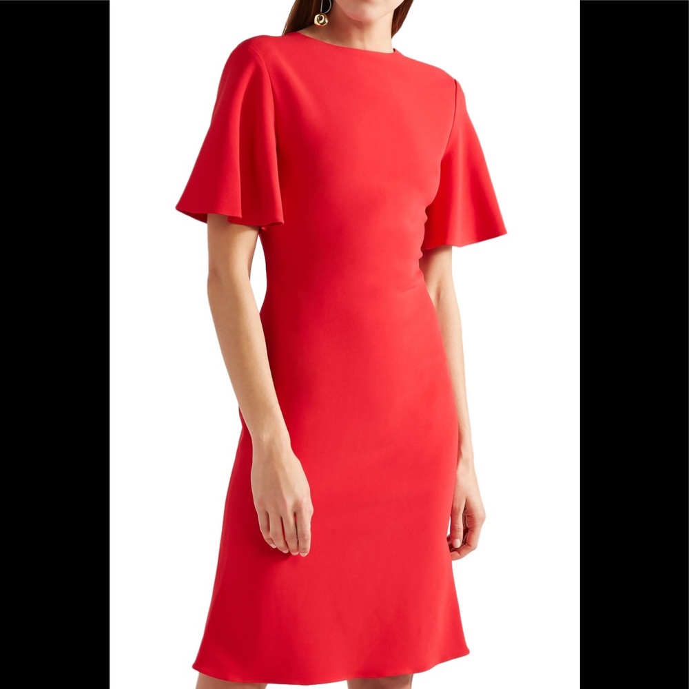 Brandon Maxwell Open Back Crepe Dress - Picture 3 of 8